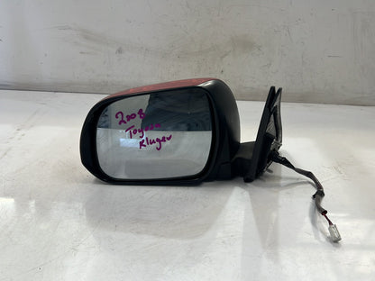 Aug 2007 to Jul 2010 - Toyota Kluger GSU40 GSU45 - Left Door Mirror - Non-Puddle Lamp Type, Colour Coded