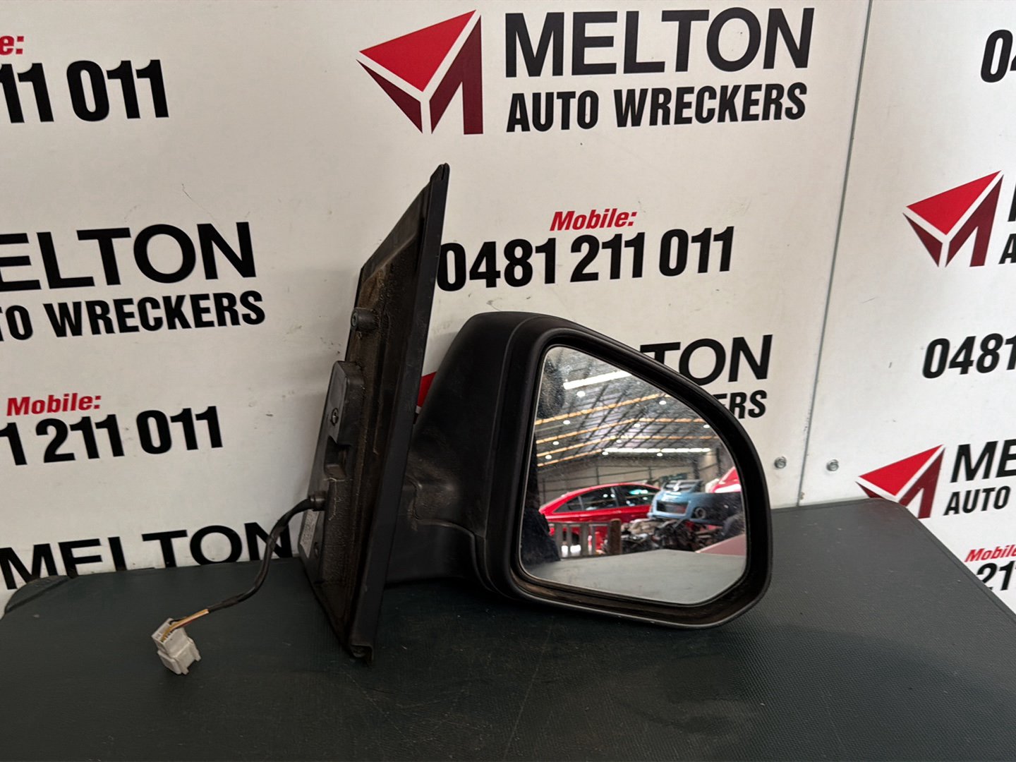 2019 LDV G10 RIGHT DOOR MIRROR SV7C, W/ MANUAL FOLD, BLACK, VAN, 04/15- 2025
