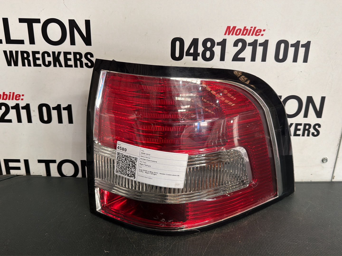 Aug 2006 to May 2013- Holden Commodore VE Utility- Right Taillight
