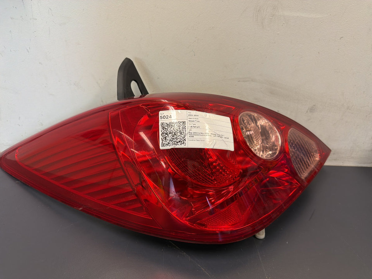 2004-2009 Nissan Tiida C12 Hatchback Left Taillight