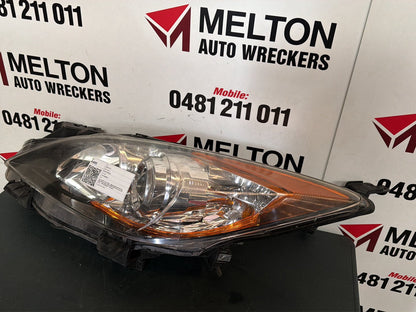 2009- 2013 Mazda 3 Left Headlight Bl, Halogen Type