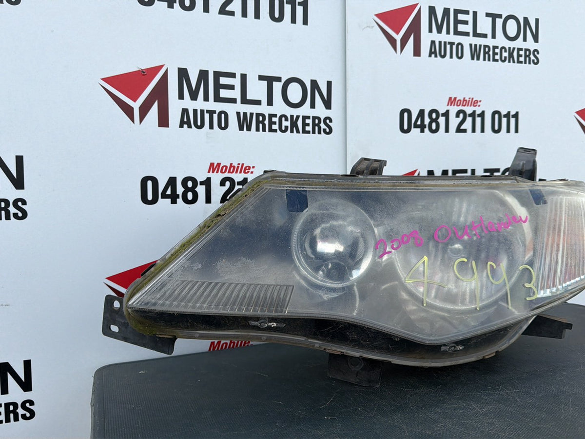 Aug 2007 to Sep 2009 - Mitsubishi Outlander ZG - Left Headlight - Standard Type