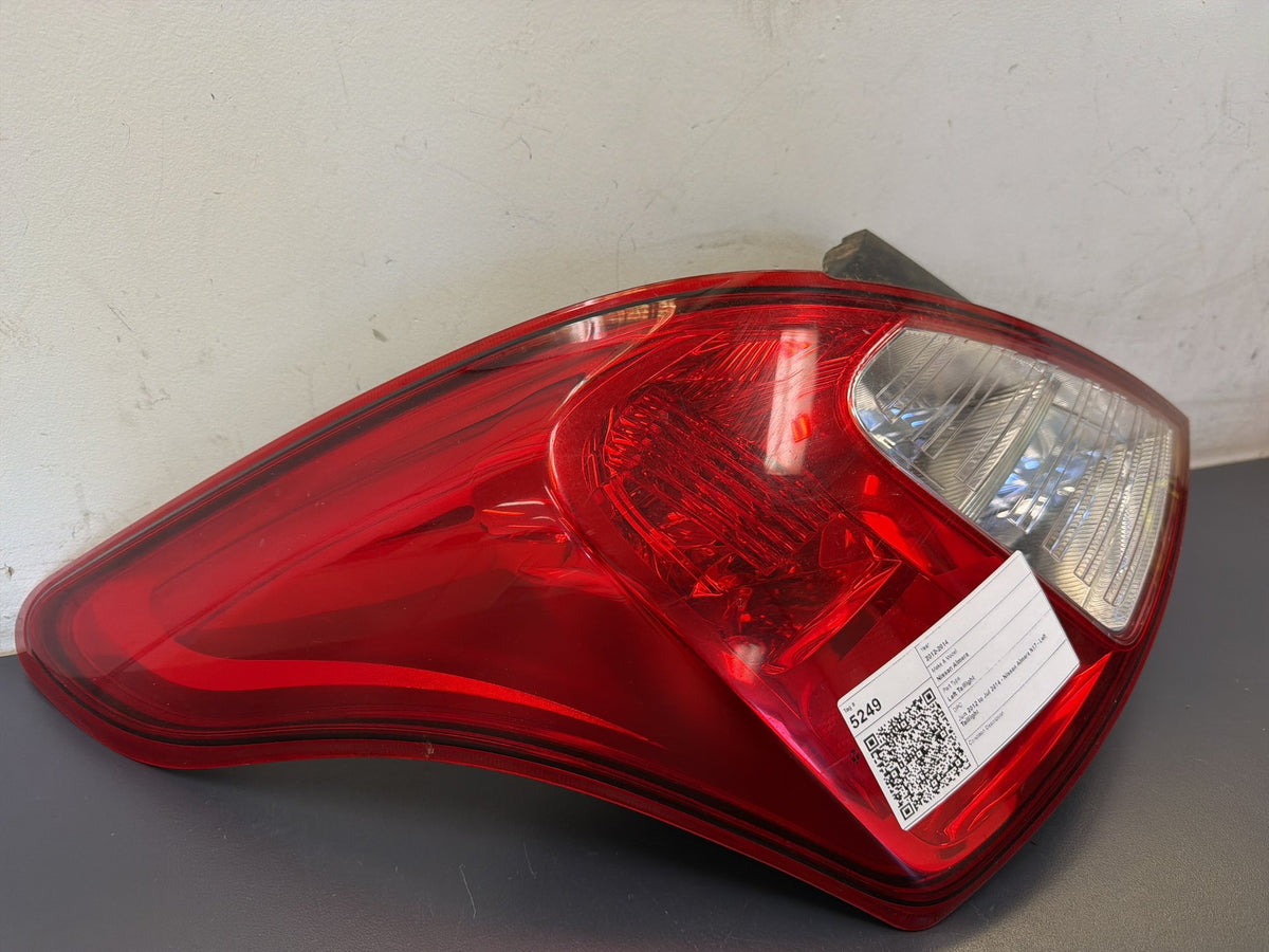 Jun 2012 to Jul 2014 - Nissan Almera N17 - Left Taillight