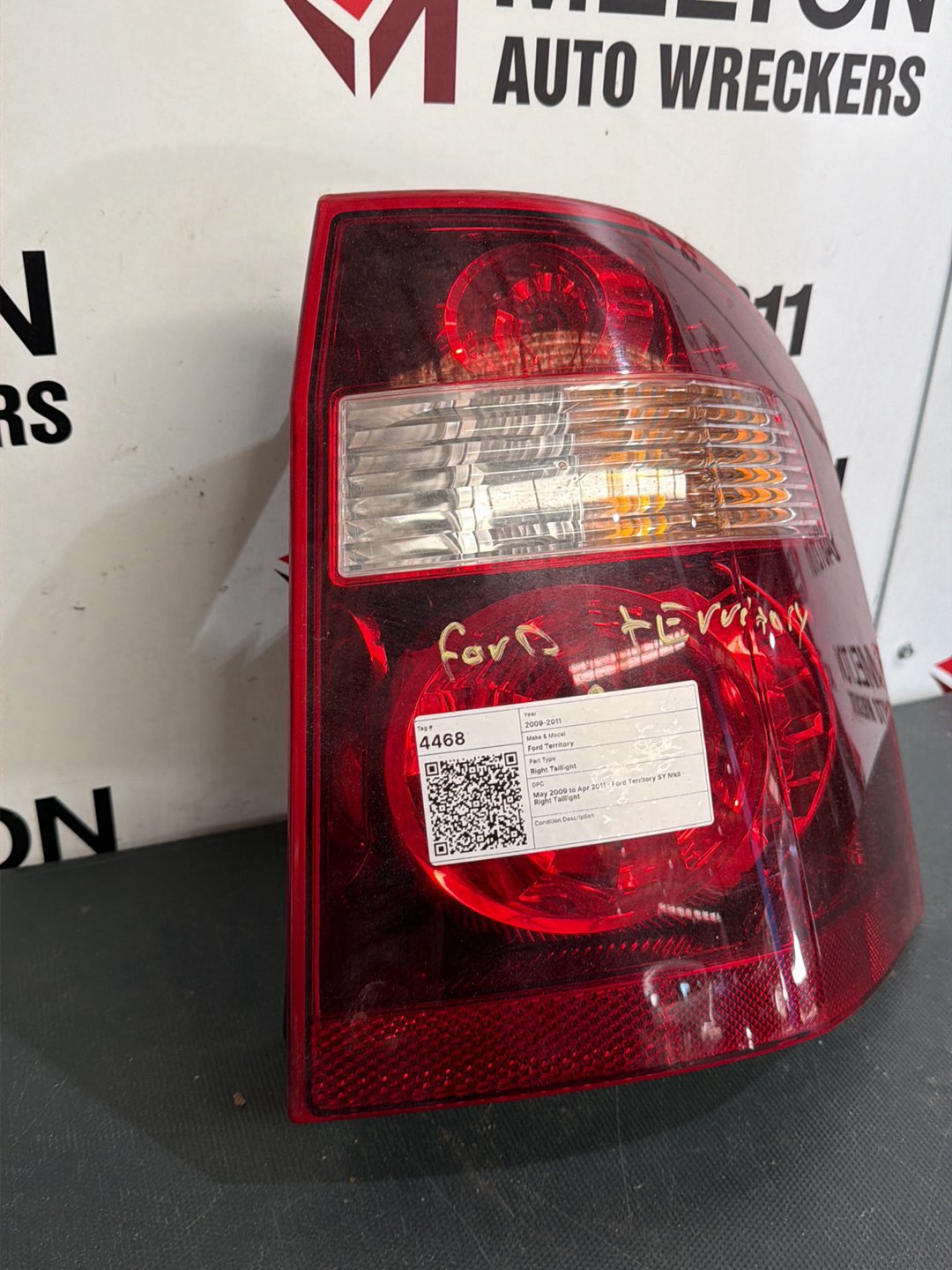 May 2009 to Apr 2011- Ford Territory SY MkII- Right Taillight